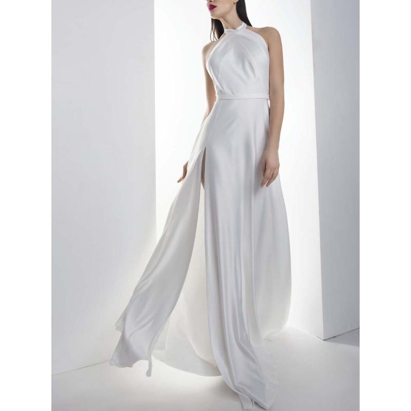2020 Summer New European and American Women s Clothing Sexy Suspender Dress Backless Evening Dress New S белый