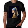 Girl with a Pearl Earring by Johannes Vermeer () TShirt Holiday Outdoor TShirt