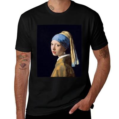Das Mädchen mit dem Perlenohrring von Johannes Vermeer () T-Shirt Urlaub Outdoor T-Shirt