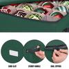 Compact Christmas Ornament Storage Bag Holds Up To 48 Balls with 3 Removable Trays and Dividers for Organized Storage