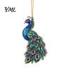 Acrylic Christmas Ornament Faux Crystal Animal Ornament, Flat Print Hanging Decor Tree Decoration for Tree, Butterfly/Peacock/Bird/Swan Holiday