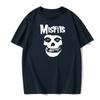 Men's Hip-hop Punk Skull Misfits Brand Cotton Short-sleeved T-shirt Cool Design Men's Summer Round Neck Fashion Versatile Basic