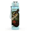 1PC Wise Forest Owl Pattern 750ml Color Plastic Sports Water Bottle Leakproof Flip Straw Lid Suitable for Sports Office Home Use