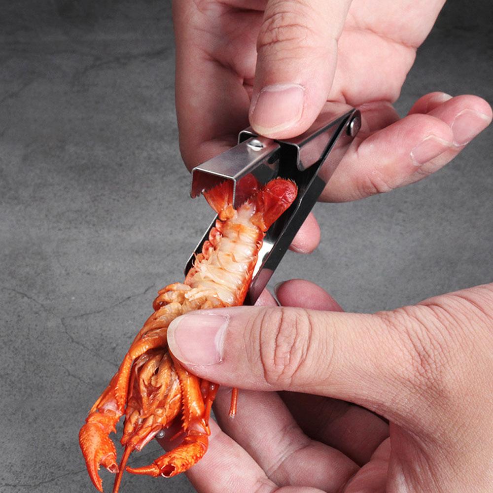 Tail Cutter Stainless Steel Crayfish Crawfish Shell Opener Set Fast Sheller Tools for Seafood Lovers Mess-free Peeler