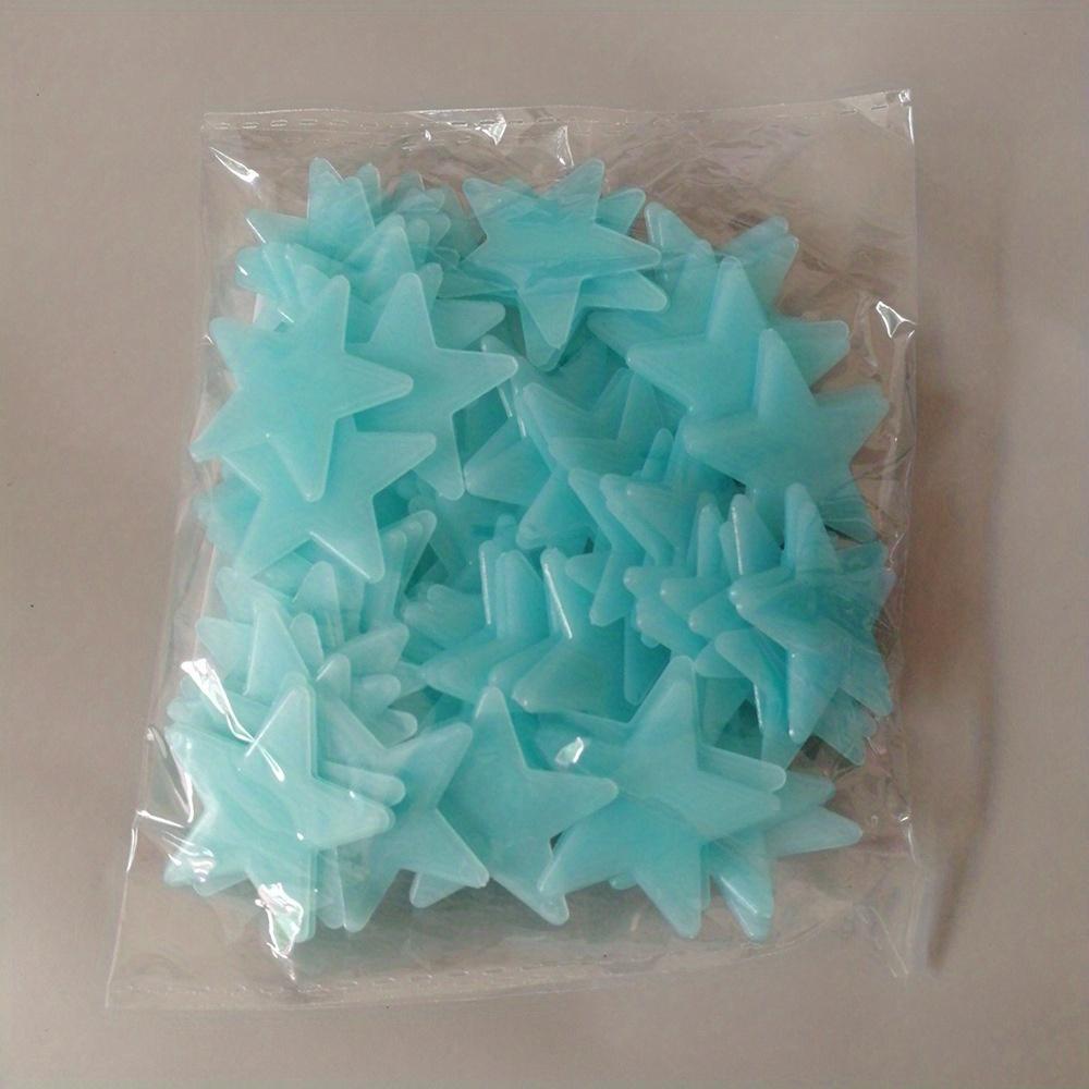 1000/50 Pezzi Stelle Fluorescenti Adesive per Soffitto Adesive Stelle Luminose 3D Camera da Letto Bambini Cielo Stellato Realistico Decorazione Murale