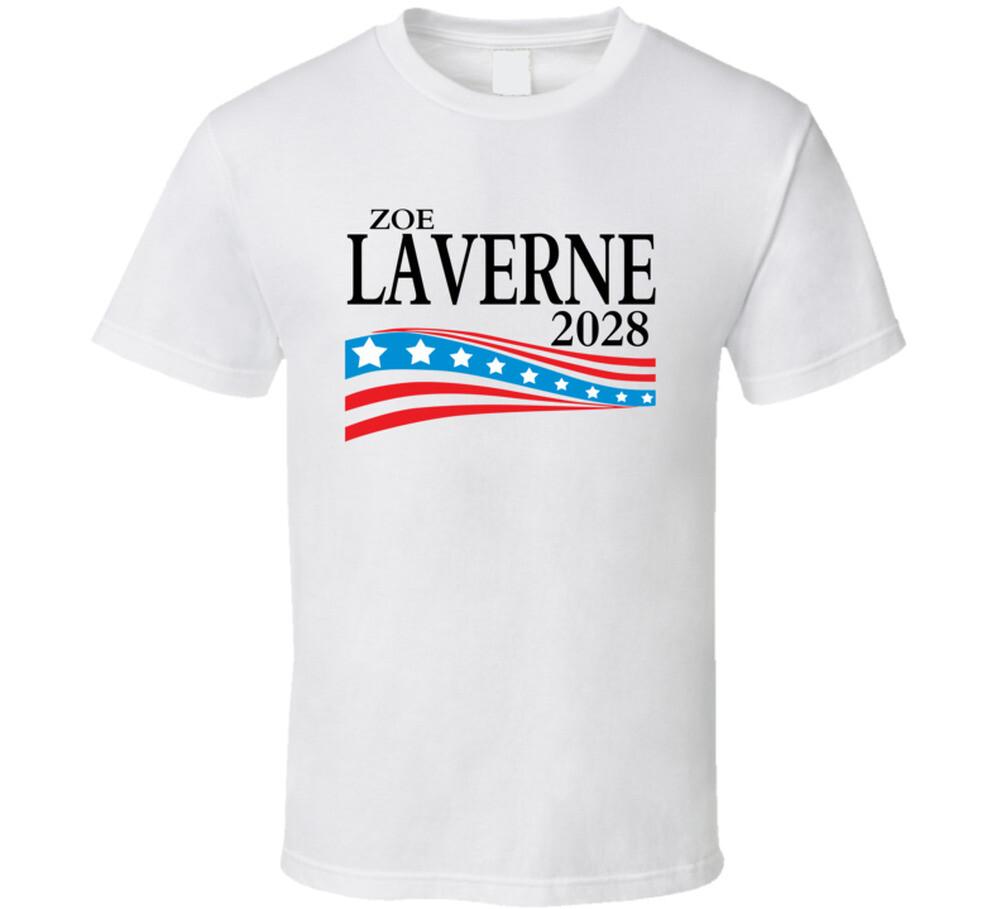 Футболка Zoe Laverne For President 2028 Мужская Женская Футболки Топ S