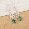 Malachite Earrings, 925 Sterling Silver Earrings Jewelry. Gift For Women Handmade Earrings Gemstone Jewelry
