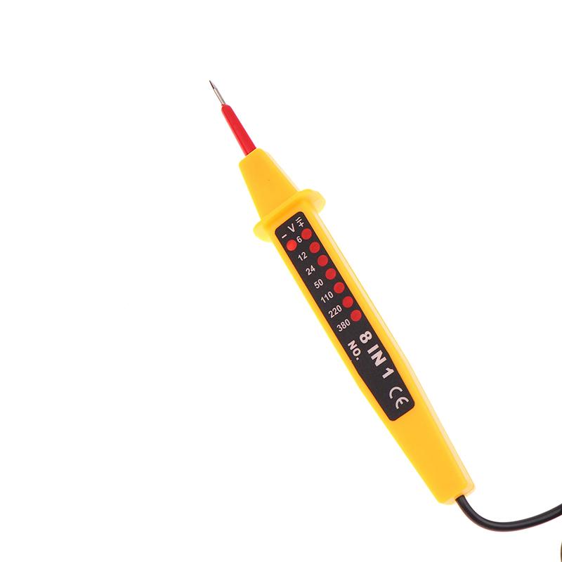 8-in-1-Tester, Spannung, Wechselstrom, Gleichstrom, 6–500 V, Auto-Elektrostift, Stromkreisdetektor-Tester für die Inspektion von Hausverkabelungen, Elektrogeräte