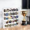 5 Layers Clear Acrylic Storage Box for Coin Display Challenge Badge Car Toys Small Figurines Coin Showcase Holder Medal Display