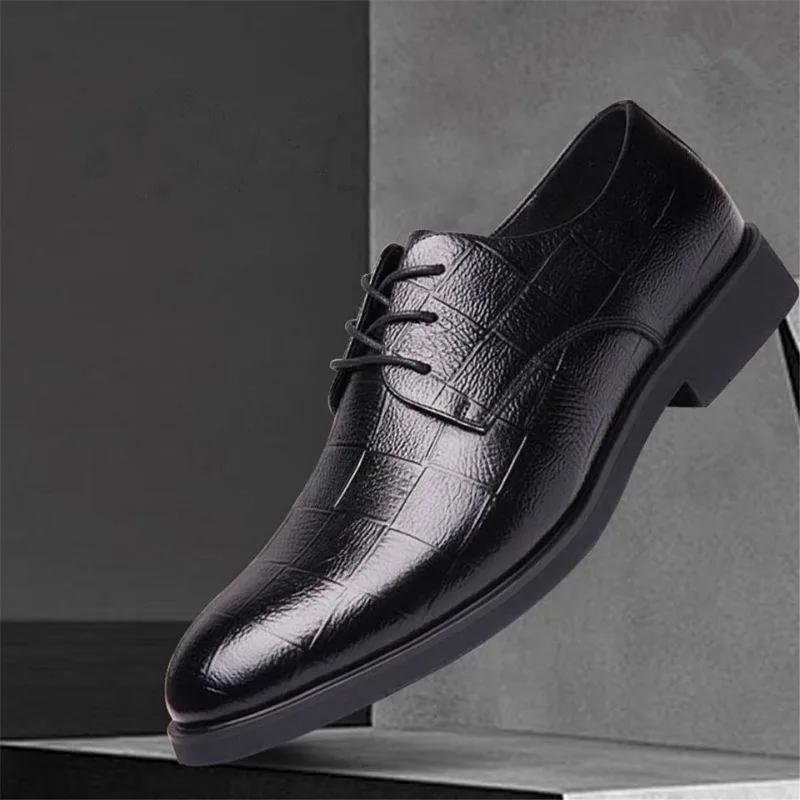Mode Herren Business Schuhe 2024 Neue Oxford Schuhe Herren Klassische Smoking Schuhe Hohe Qualität Gentleman Formelle Schuhe Luxus Hochzeitsschuhe