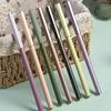 Portable Fountain Pen Waterproof Fade-Resistant Permanent Ink Writing Pen Reusable Refillable Permanent
