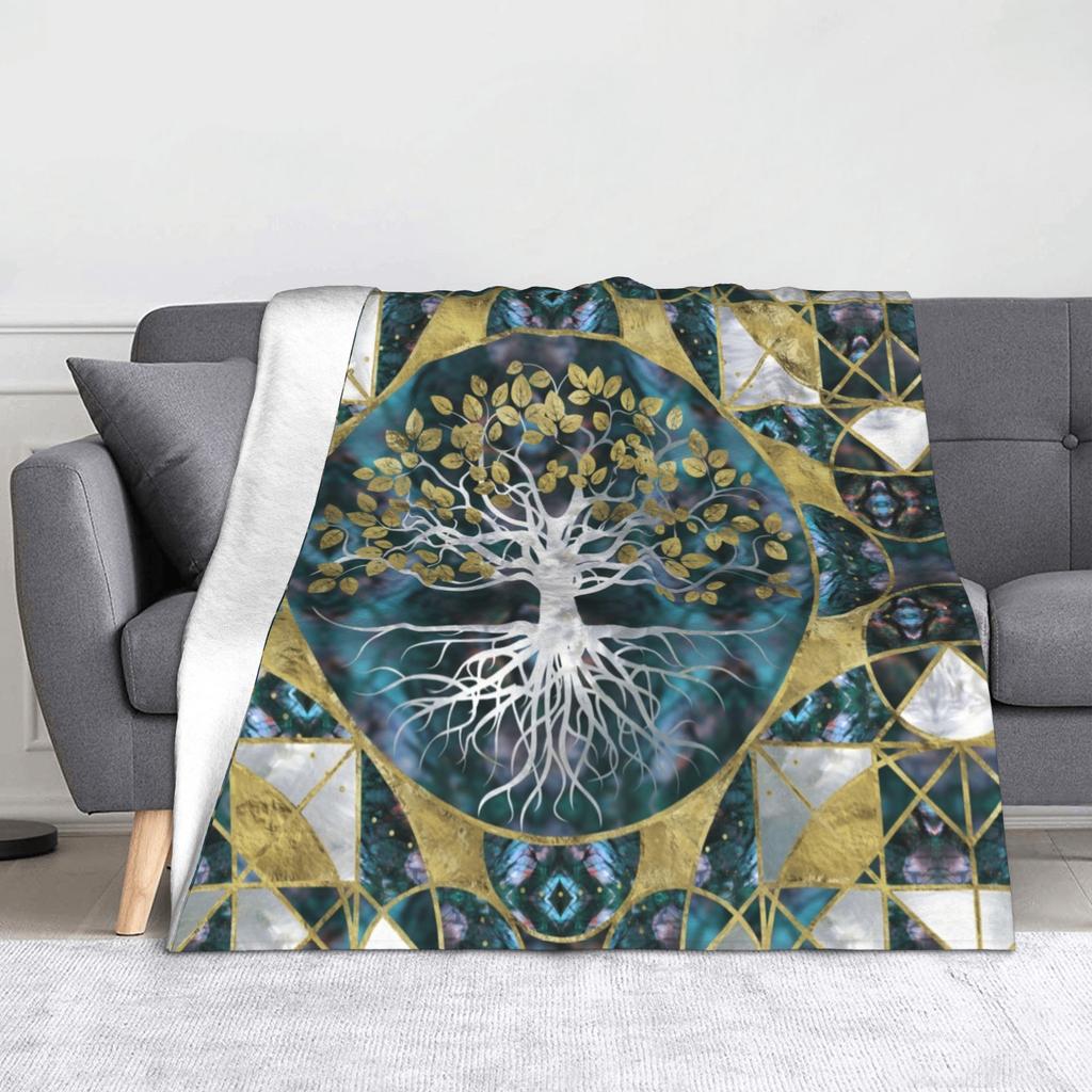 Mjolnir the Hammer of Thor Blanket Flannel Autumn/Winter Viking Breathable Soft Throw Blankets for Bedding Travel Quilt