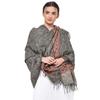 Weavers Villa Kullu Design Shawl (Black), 100cm X 200cm
