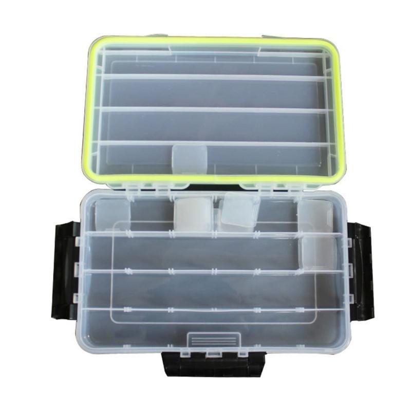 Fishing Box Waterproof Plastic Fishing Lures Box Lures Hook Minnows Baits Storage Case Multifunctional Fishing Tool