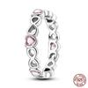 butterfly flower snake Original Luminous Firefly Rings Eternal Heart-Shaped Zircon Rings Fine Wedding Jewelry Gifts