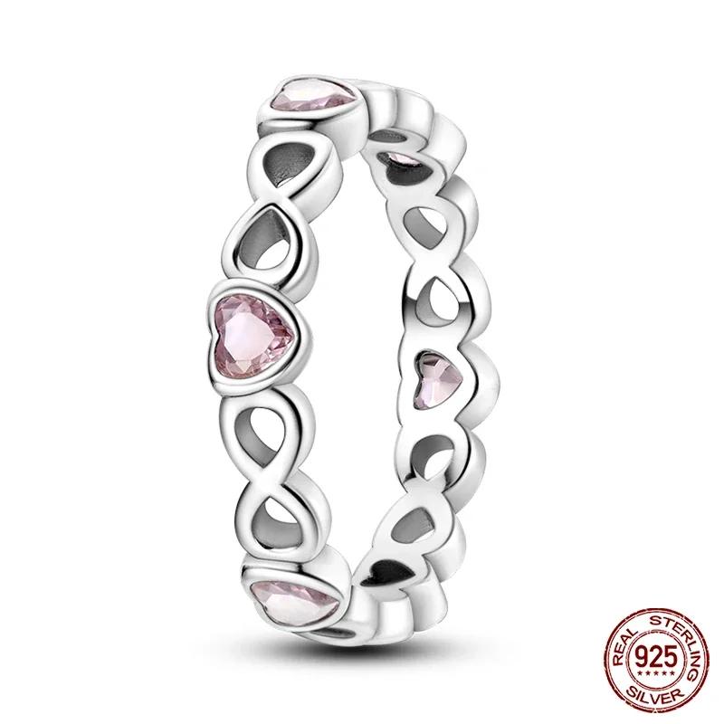 butterfly flower snake Original Luminous Firefly Rings Eternal Heart-Shaped Zircon Rings Fine Wedding Jewelry Gifts