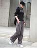 2025 Women's High Waist Straight-Leg Corduroy Pants: Versatile, Casual, Loose-Fit Woolen Pleated Solid Color Long Pants