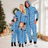 Matching Family Outfits - Striped Print Family Matching Hooded Zip-Up Onesie Loungewear