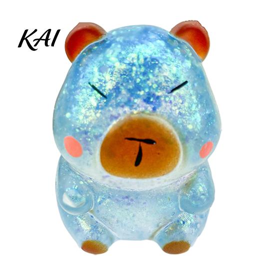 Calming Sensory Toy Glitter Cartoon Animal Fidget for Adults Kids Cute Pig Duck Anxiety Relief Squeeze Turtle Stress Easter Basket Stuffer Holiday
