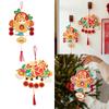 Chinese New Year Pendants 3D Paper Wealth Decoration Red Luck Charm Ornament for Horse Year Home Office