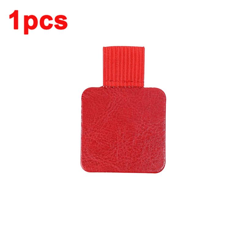 Tragbarer Stiftclip PU-Leder Stifthalter Selbstklebend Bleistift Elastikschlaufe Abdeckring für Notizbuch Journal Klemmbrett