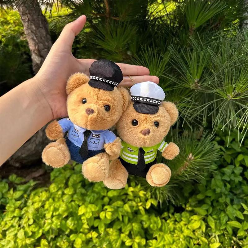 Cute Teddy Bear Plush Keychain