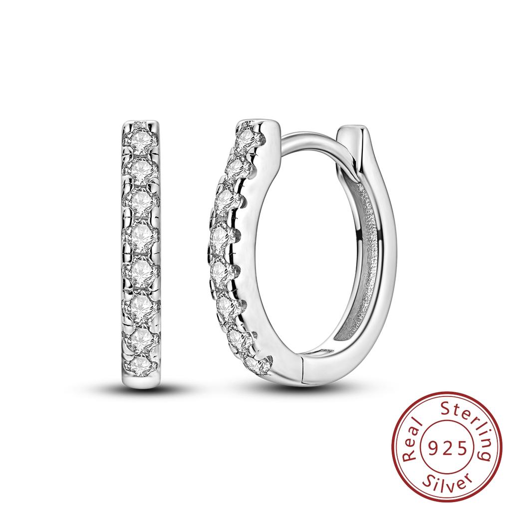 Copper Hoop Earring For Women Heart Star Clover Stud Engagement Wedding Jewelry Gift