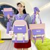 5-Piece Large Capacity Korean Harajuku Style Backpack Set