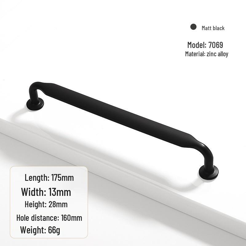Modern Zinc Alloy Cabinet and Drawer Handle - Furniture Hardware Accessory