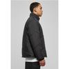 Down Jacket - Urban Classics - Arrow - Black - High Collar - Elasticated Cuffs