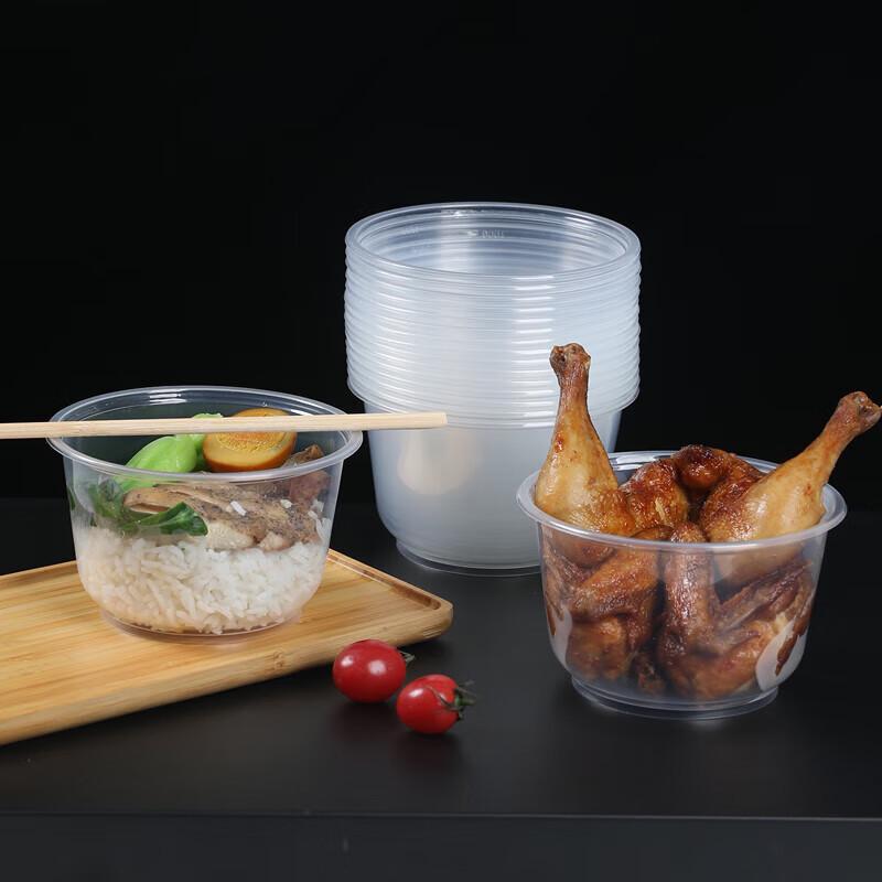 Disposable Plastic Take-Out Bowls