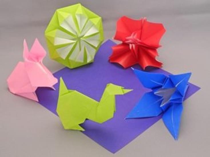 Origami Studio Made In Ideal for Intermediate Large 25cm Premium Origami 50 Sheets In 50 Colors Gold and Silver In Taro's - Japan, Origami, Paper,