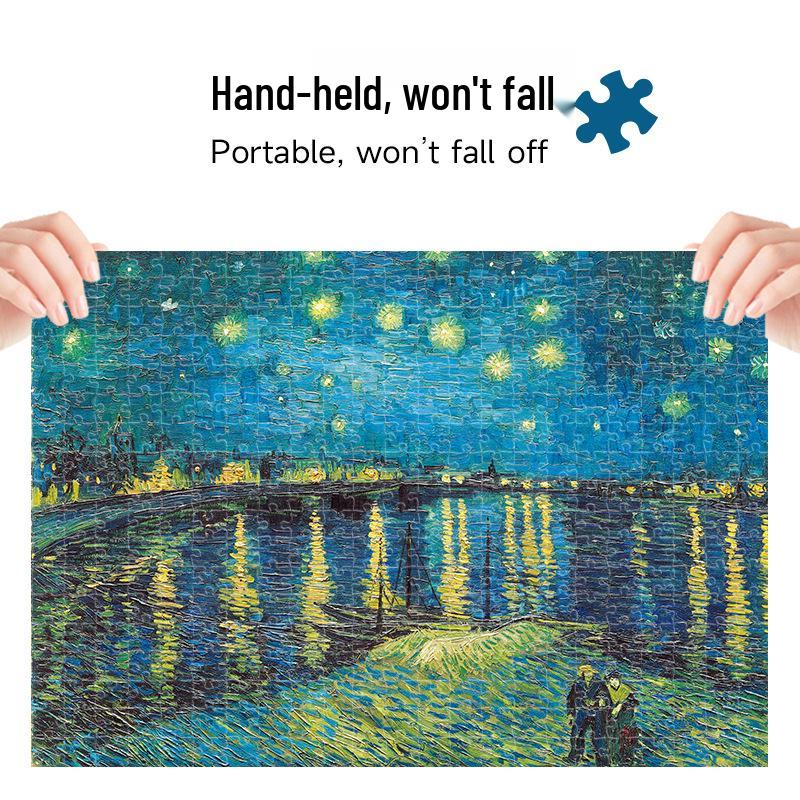 Van Gogh Starry Night 2000-Piece Jigsaw Puzzle, Extra Large, Decorative & Educational for Adults.
