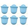 6 Pack Colorful Hanging Pots with S-Hooks Indoor & Outdoor Wall for Balcony Railings Windowsills Kitchen Herb Growing Room Decor