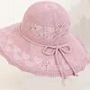 Summer Sun Hat For Women With Wide Brim And Adjustable Ribbon For Beach And Outdoor Activities