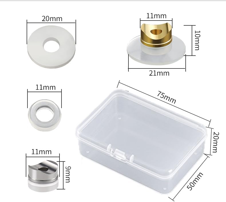 Reversible Seal Tip Gasket for Airless Paint Sprayer Replace 246453 Compatible with Graco Airless Spray Nozzle Copper + Nylon Seal Replacement