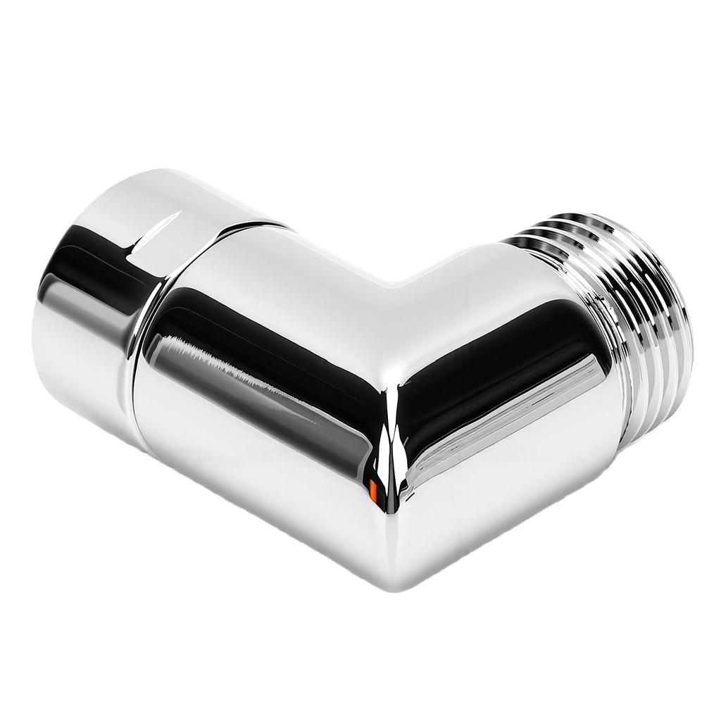 90 Degrees Shower Head Elbow Adapter G1 2in Swivel Shower Arm Extension Connector for Handheld Wall Mount Shower