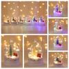 Illuminated Christmas Tree Snow Lamp Crystal Ball Xmas Decoration Night Light Home Decoration