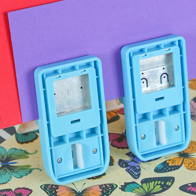 Rectangular Smile Face Craft Embossing Punch for DIY Children's Educational Projects