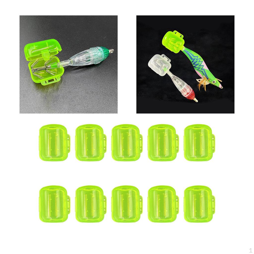 1 Pcs Hook Cover Fishing Clamshell Easy To Install Jigs Bait Covers Portable