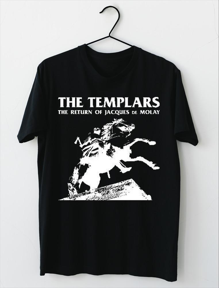 The Templars Return Of ... Back Patch Black All Size T-Shirt Tops Tee