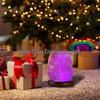USB Himalayan Crystal Salt Lamp with LED Color-Changing Function for Computer Use