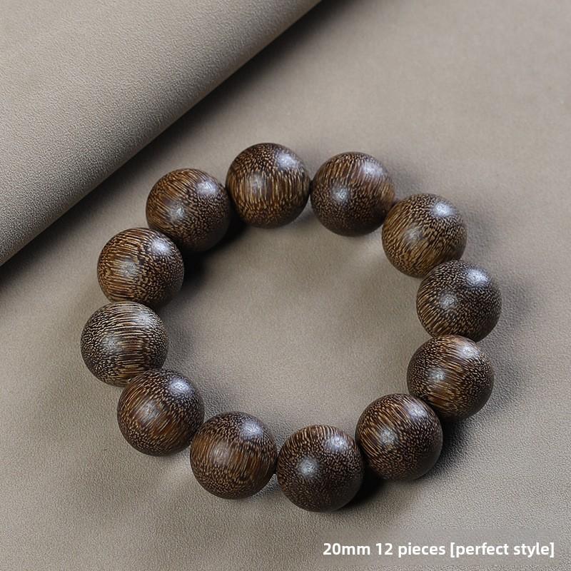Meier Nha Trang Bai Qinan agarwood 20 bracelet, submerged old material Wenwan men s and women s single circle Buddha beads, bracelet