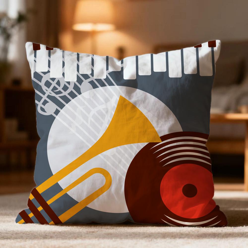 Hot Retro Speaker Cushion Cover Soft Washable Pillow Case Multi-Scene for Couch Bed Travel Office Use