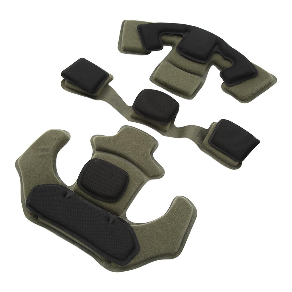 Helmet Cushion Head Pad Protective 2 Layer Memory Foam Cushion Helmet Pad Set for WENDY OD Green