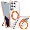 Highly Transparent Folding Magnet Stand Magnetic Phone Case For Samsung S26 Ultra S26 Plus Anti-Slip Frame Bumper Armor Cover