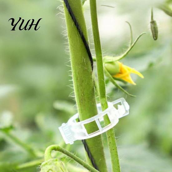 Garden Trellis Accessories Plant Support Clips, Plastic Vine Reusable Tomato Stem Adjustable Clips for Vegetables, Climbing Plants, Trellis,
