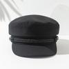 Simple double rope braid flat top beret Korean version of spring and autumn simple fashion all the newspaper boy hat