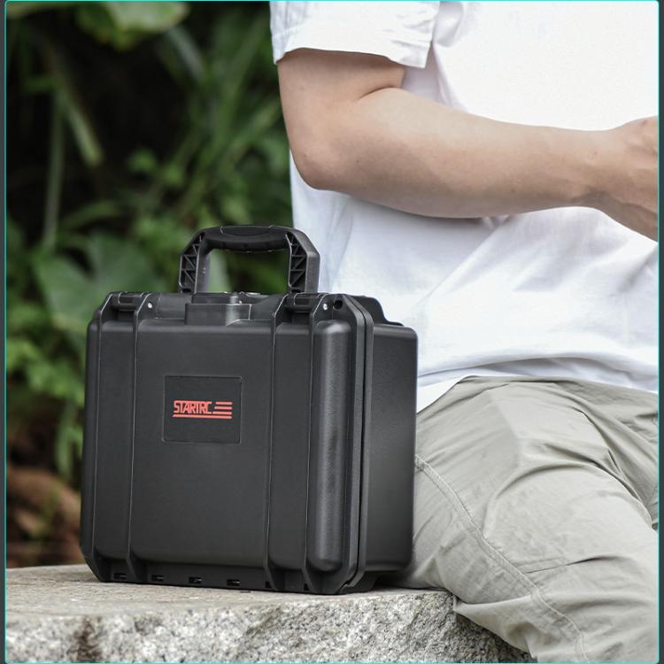 For DJI Osmo Pocket 4P STARTRC TSA Combination Lock Waterproof Dual-layer Suitcase Storage Box (Black)