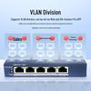 Hikvision 4-Port PoE 5-Port Gigabit Managed Switch CN Plug (adapter Included)